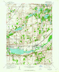 Galesburg Michigan Historical topographic map, 1:24000 scale, 7.5 X 7.5 Minute, Year 1961