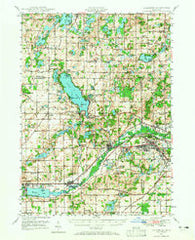 Galesburg Michigan Historical topographic map, 1:62500 scale, 15 X 15 Minute, Year 1947