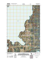 Garden Michigan Historical topographic map, 1:24000 scale, 7.5 X 7.5 Minute, Year 2011