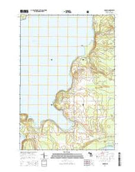 Garden Michigan Historical topographic map, 1:24000 scale, 7.5 X 7.5 Minute, Year 2014