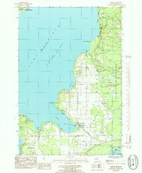 Garden Michigan Historical topographic map, 1:24000 scale, 7.5 X 7.5 Minute, Year 1985