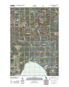 Garden Corners Michigan Historical topographic map, 1:24000 scale, 7.5 X 7.5 Minute, Year 2011