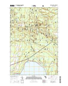 Garden Corners Michigan Historical topographic map, 1:24000 scale, 7.5 X 7.5 Minute, Year 2014