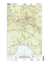 Garden Corners Michigan Current topographic map, 1:24000 scale, 7.5 X 7.5 Minute, Year 2016
