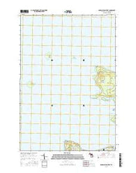 Garden Island West Michigan Current topographic map, 1:24000 scale, 7.5 X 7.5 Minute, Year 2016