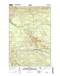 Garnet Michigan Historical topographic map, 1:24000 scale, 7.5 X 7.5 Minute, Year 2014