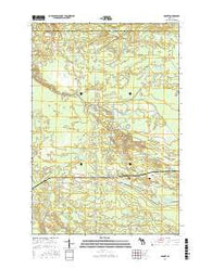 Garnet Michigan Current topographic map, 1:24000 scale, 7.5 X 7.5 Minute, Year 2017