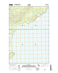 Gay Michigan Current topographic map, 1:24000 scale, 7.5 X 7.5 Minute, Year 2017