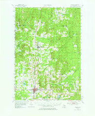 Gaylord Michigan Historical topographic map, 1:62500 scale, 15 X 15 Minute, Year 1954