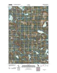 Germfask Michigan Historical topographic map, 1:24000 scale, 7.5 X 7.5 Minute, Year 2011