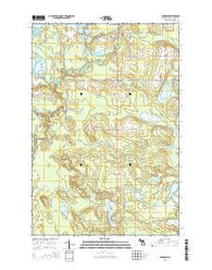 Germfask Michigan Historical topographic map, 1:24000 scale, 7.5 X 7.5 Minute, Year 2014