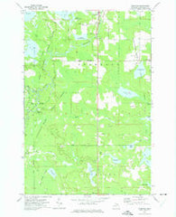 Germfask Michigan Historical topographic map, 1:24000 scale, 7.5 X 7.5 Minute, Year 1972
