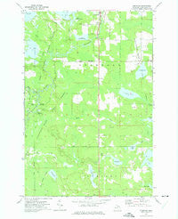 Germfask Michigan Historical topographic map, 1:24000 scale, 7.5 X 7.5 Minute, Year 1972