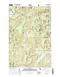 Gibbs City Michigan Current topographic map, 1:24000 scale, 7.5 X 7.5 Minute, Year 2016