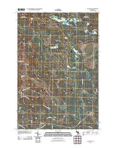 Gilchrist Michigan Historical topographic map, 1:24000 scale, 7.5 X 7.5 Minute, Year 2011