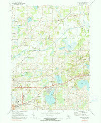 Gilletts Lake Michigan Historical topographic map, 1:24000 scale, 7.5 X 7.5 Minute, Year 1970