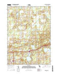 Gilletts Lake Michigan Historical topographic map, 1:24000 scale, 7.5 X 7.5 Minute, Year 2014
