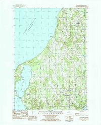 Gills Pier Michigan Historical topographic map, 1:25000 scale, 7.5 X 7.5 Minute, Year 1983