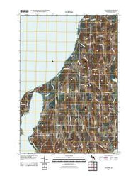Gills Pier Michigan Historical topographic map, 1:24000 scale, 7.5 X 7.5 Minute, Year 2011