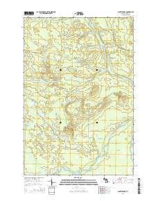 Gimlet Creek Michigan Historical topographic map, 1:24000 scale, 7.5 X 7.5 Minute, Year 2014