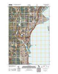 Gladstone Michigan Historical topographic map, 1:24000 scale, 7.5 X 7.5 Minute, Year 2011