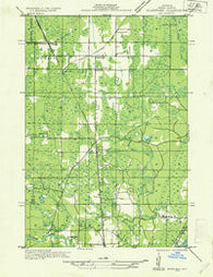 Gladstone NE Michigan Historical topographic map, 1:31680 scale, 7.5 X 7.5 Minute, Year 1932