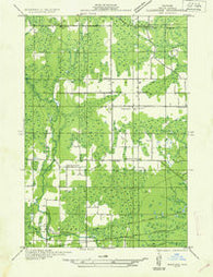 Gladstone SW Michigan Historical topographic map, 1:31680 scale, 7.5 X 7.5 Minute, Year 1932