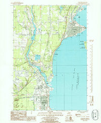 Gladstone Michigan Historical topographic map, 1:24000 scale, 7.5 X 7.5 Minute, Year 1985