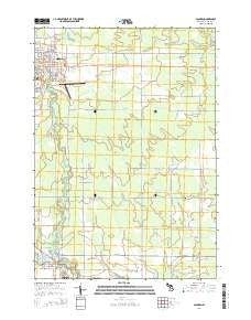 Gladwin Michigan Historical topographic map, 1:24000 scale, 7.5 X 7.5 Minute, Year 2014