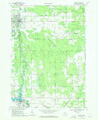 Gladwin Michigan Historical topographic map, 1:24000 scale, 7.5 X 7.5 Minute, Year 1969