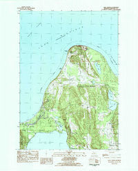 Glen Arbor Michigan Historical topographic map, 1:25000 scale, 7.5 X 7.5 Minute, Year 1983