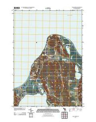 Glen Arbor Michigan Historical topographic map, 1:24000 scale, 7.5 X 7.5 Minute, Year 2011