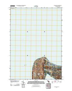 Glen Haven Michigan Historical topographic map, 1:24000 scale, 7.5 X 7.5 Minute, Year 2011