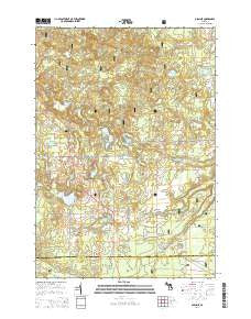Glennie Michigan Historical topographic map, 1:24000 scale, 7.5 X 7.5 Minute, Year 2014