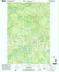 Glitter Lake Michigan Historical topographic map, 1:24000 scale, 7.5 X 7.5 Minute, Year 1999