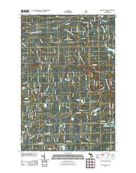 Glitter Lake Michigan Historical topographic map, 1:24000 scale, 7.5 X 7.5 Minute, Year 2011