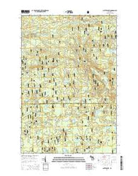 Glitter Lake Michigan Historical topographic map, 1:24000 scale, 7.5 X 7.5 Minute, Year 2014