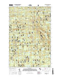 Glitter Lake Michigan Current topographic map, 1:24000 scale, 7.5 X 7.5 Minute, Year 2017