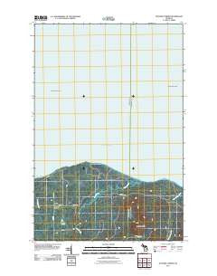 Glovers Corner Michigan Historical topographic map, 1:24000 scale, 7.5 X 7.5 Minute, Year 2011