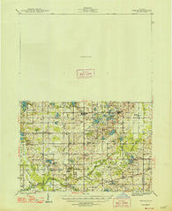 Gobles Michigan Historical topographic map, 1:62500 scale, 15 X 15 Minute, Year 1946
