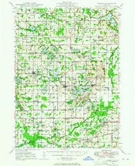 Gobles Michigan Historical topographic map, 1:62500 scale, 15 X 15 Minute, Year 1948