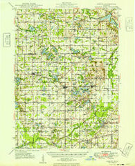 Gobles Michigan Historical topographic map, 1:62500 scale, 15 X 15 Minute, Year 1949
