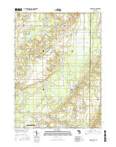 Gobles East Michigan Current topographic map, 1:24000 scale, 7.5 X 7.5 Minute, Year 2016