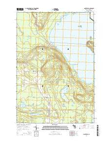 Goetzville Michigan Historical topographic map, 1:24000 scale, 7.5 X 7.5 Minute, Year 2014