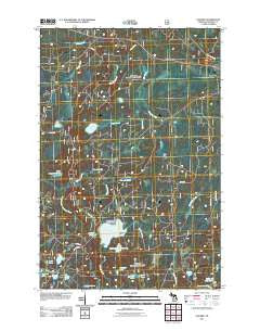 Gogebic Michigan Historical topographic map, 1:24000 scale, 7.5 X 7.5 Minute, Year 2011