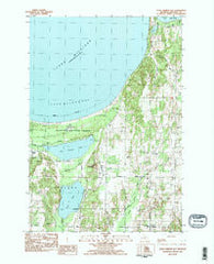 Good Harbor Bay Michigan Historical topographic map, 1:25000 scale, 7.5 X 7.5 Minute, Year 1983