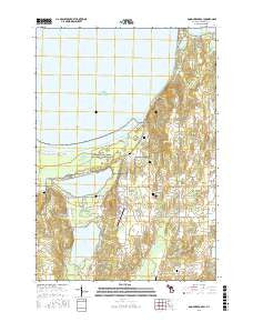 Good Harbor Bay Michigan Current topographic map, 1:24000 scale, 7.5 X 7.5 Minute, Year 2016