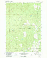 Goodar Michigan Historical topographic map, 1:24000 scale, 7.5 X 7.5 Minute, Year 1972