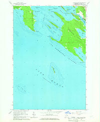 Goose Island Michigan Historical topographic map, 1:24000 scale, 7.5 X 7.5 Minute, Year 1964