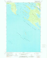 Goose Island Michigan Historical topographic map, 1:24000 scale, 7.5 X 7.5 Minute, Year 1964